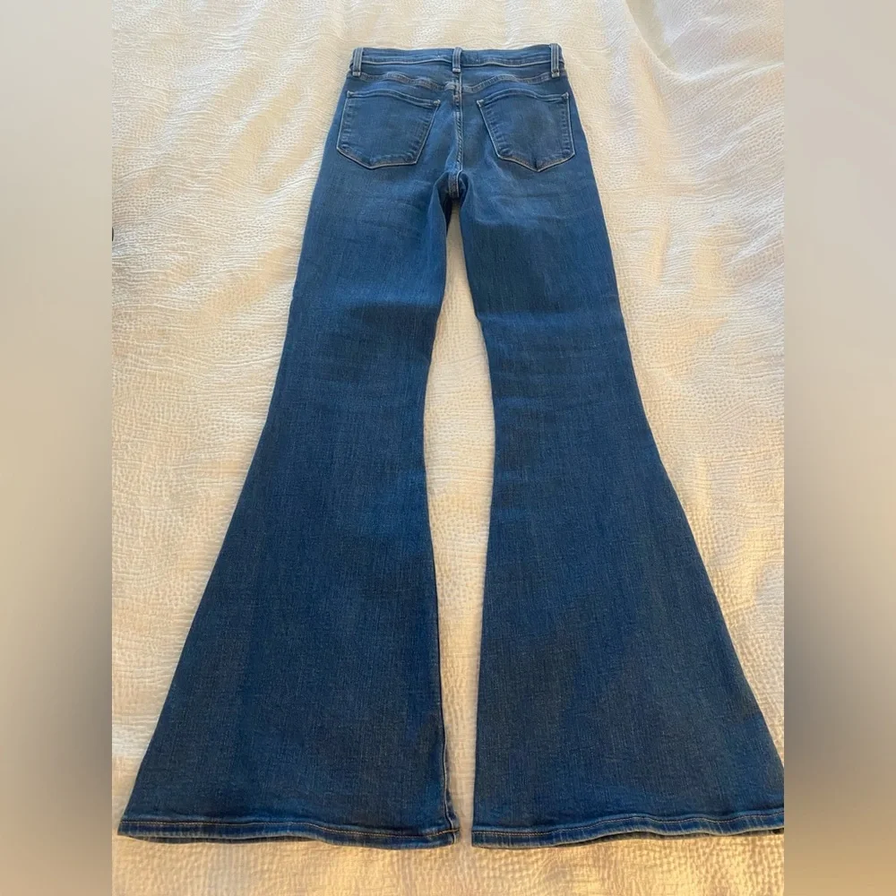 Abercrombie & Fitch Blue Flare Jeans - Picture 3 of 5